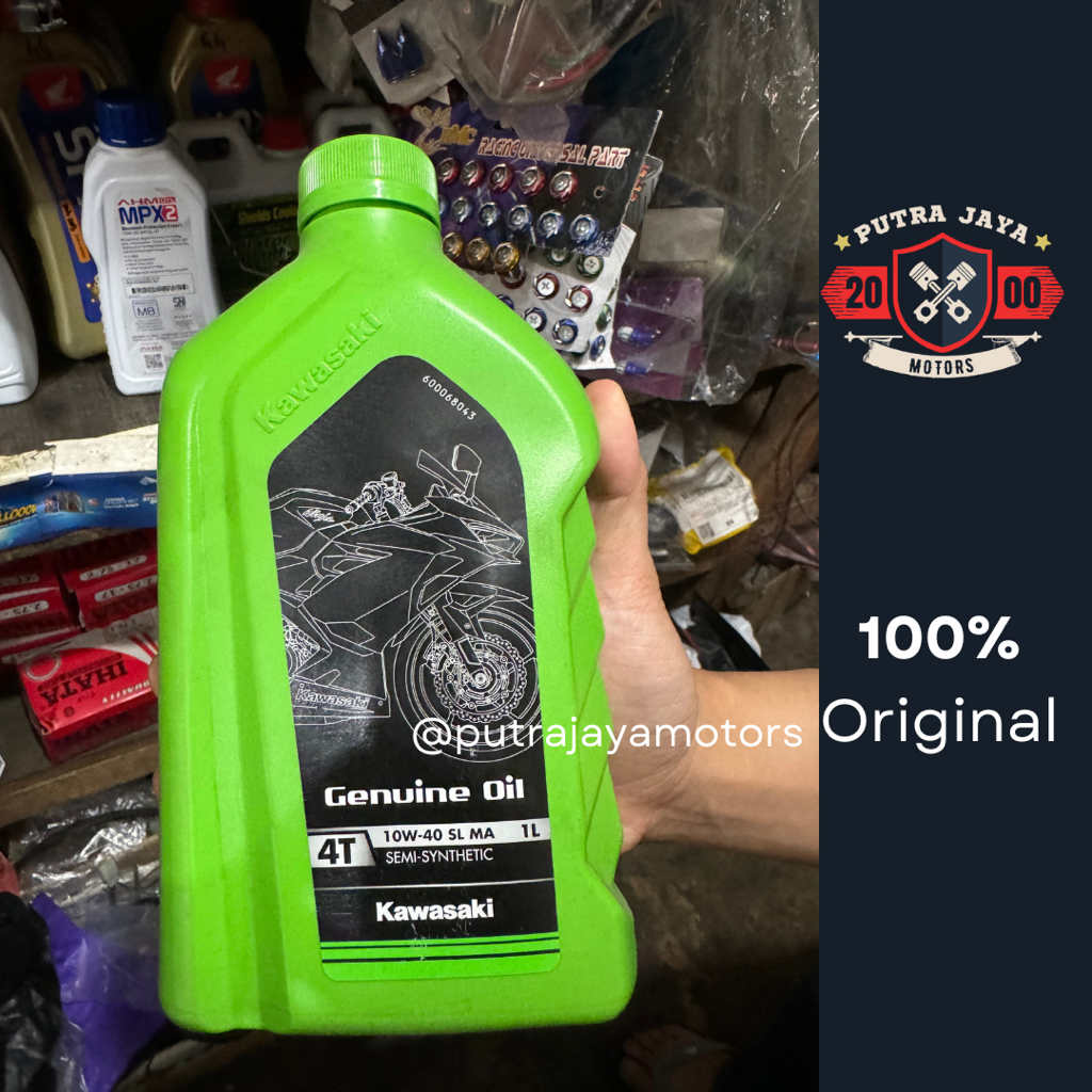 Oli Motor Kawasaki Original 4T Genuine Oil 10W-40 1 Liter