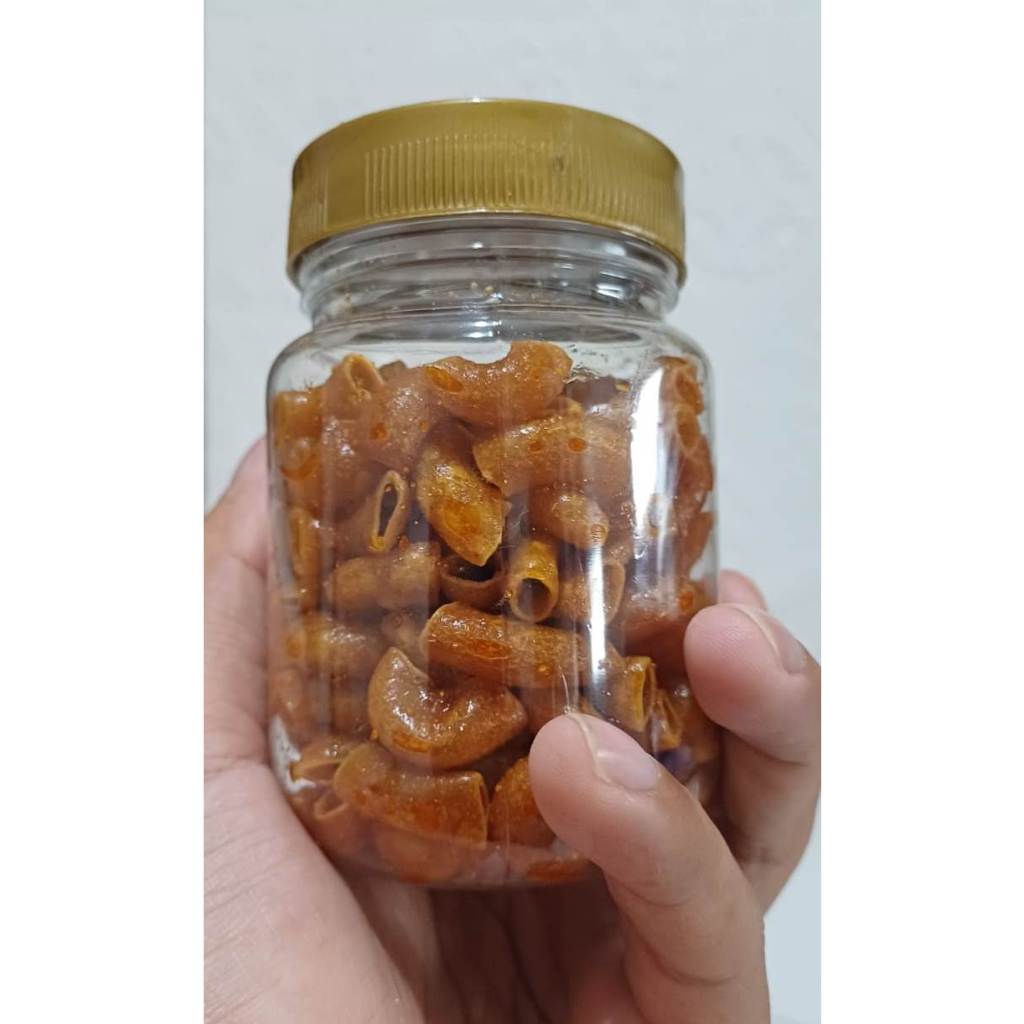 

Makaroni Bantet Goreng Rasa Balado Pedas Manis Kemasan Toples 75 gram