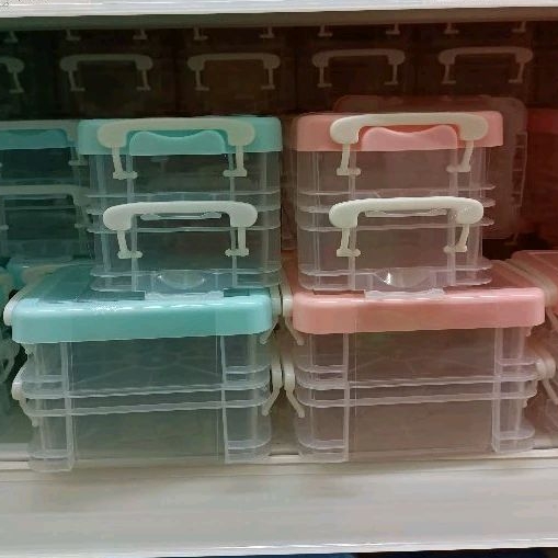 RAK PENYIMPANAN MR DIY STORAGE BOX PHOTOCARD PC LACI TEMPAT INNER SLEEVE STICKER 2 3 LAYER LUCU