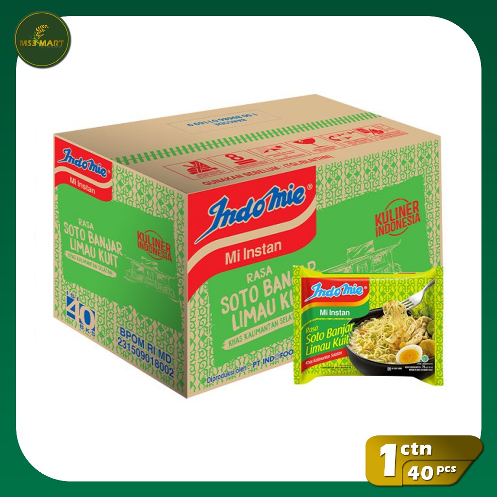 

Indomie Kuah Soto Banjar Limau Kuit 69 Gram 1 Karton 40 Pcs | MS3 Mart