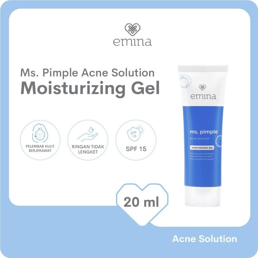 EMINA MS.PIMPLE  SERIES/FACE WASH\FACE TONER\LOOSE POWDER\MOISTURIZER\SERUM 30ml\EXFOLIATING TONER