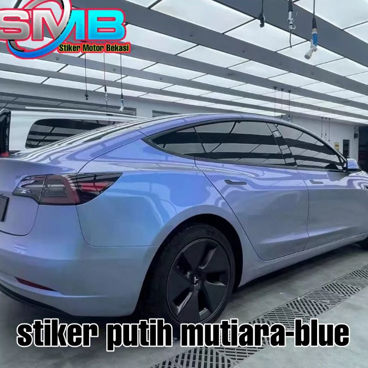 HcM stiker skotlet putih lembayung white bunglon mutiara