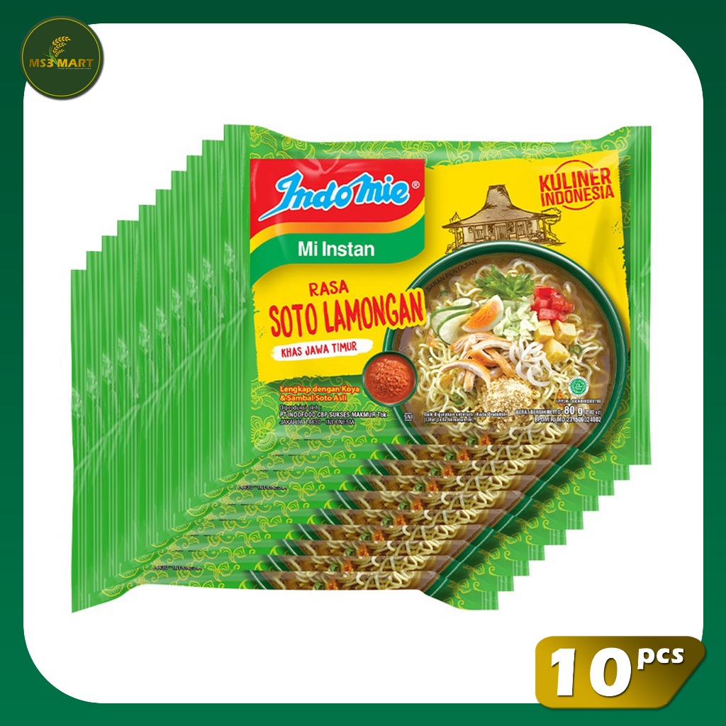 

Indomie Kuah Soto Lamongan 10 PCS 75 Gram | MS3 Mart