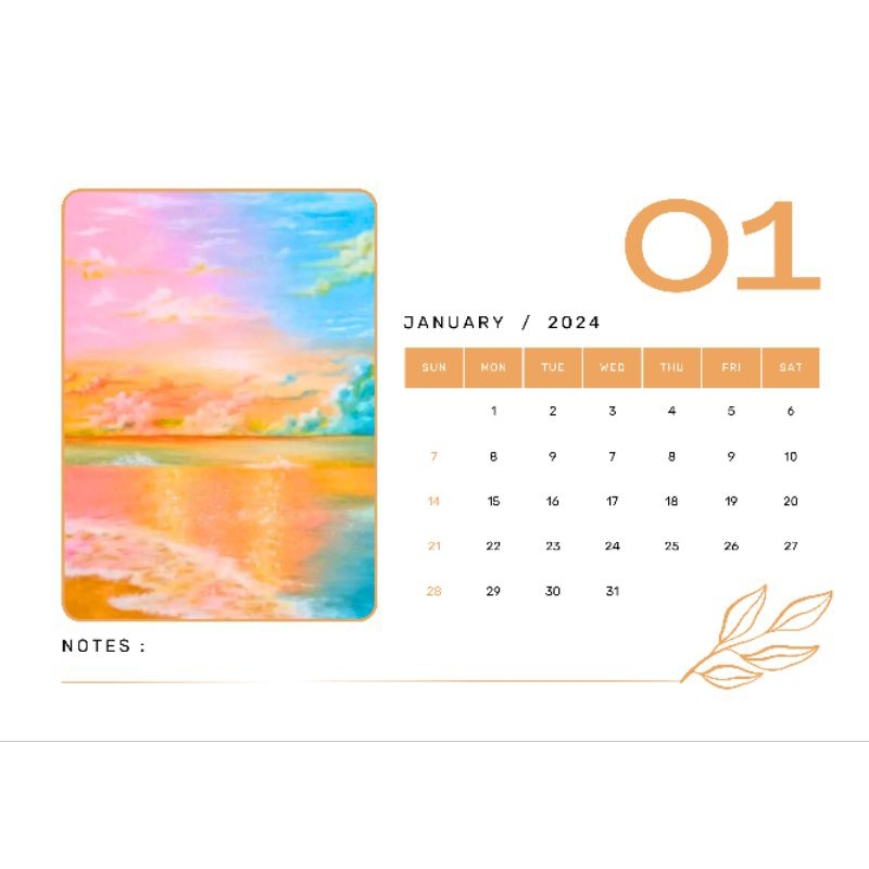 

Kalender 2024 Bulanan Lukisan Aesthetic Per/1bulan