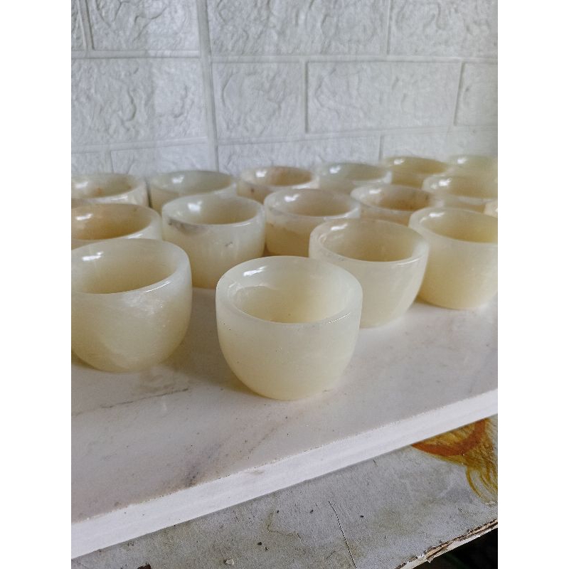 Gelas Chinese custom onix bening(khusus)