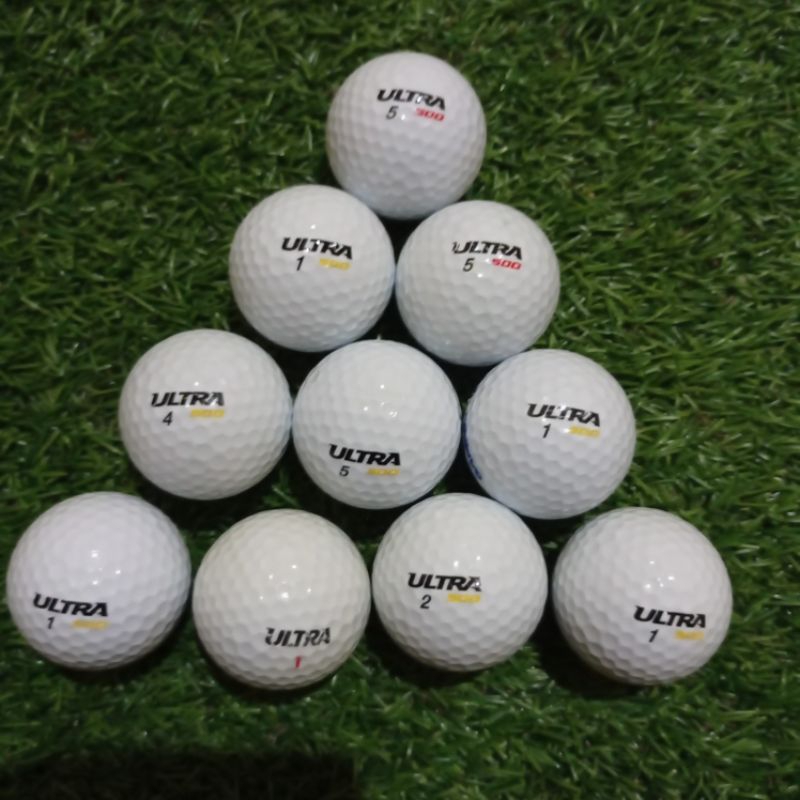Bola Golf Bekas Grade A Isi 10 Pcs - Kondisi 85-90%