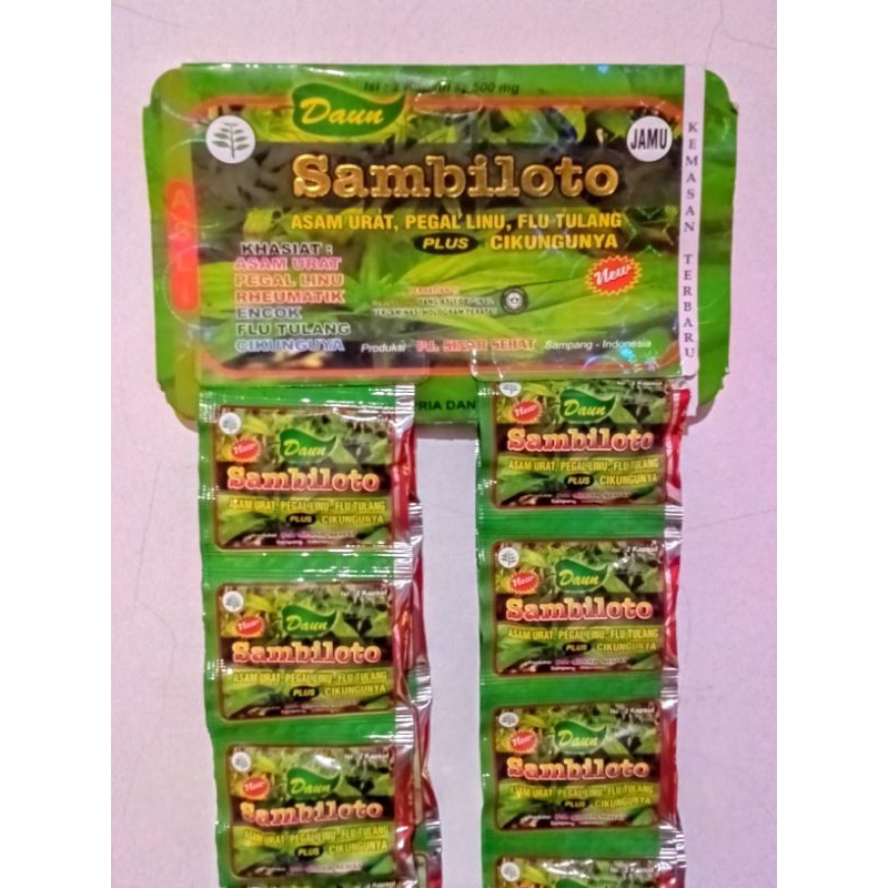 

SAMBILOTO kapsul asam urat original