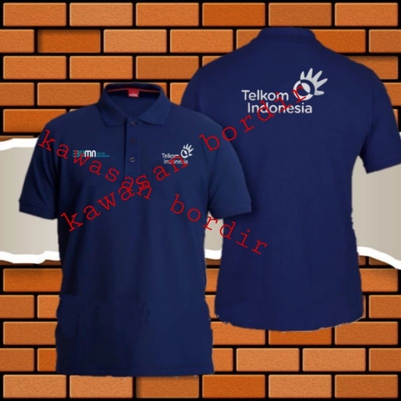 Terbaru polo shirt Telkom Indonesia kaos Telkom Indonesia seragam Telkom Indonesia baju Telkom Indon