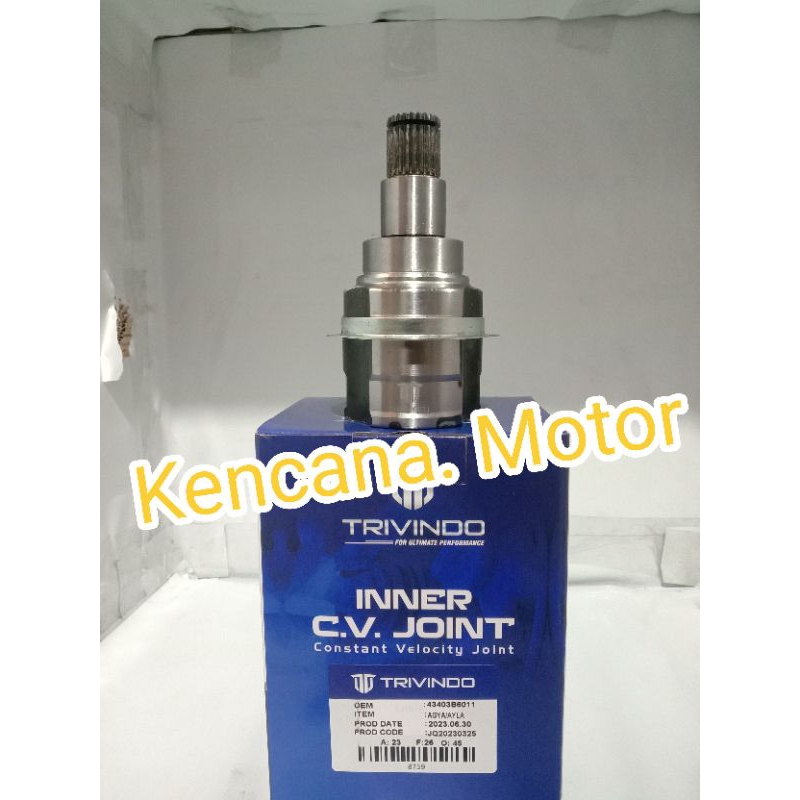 Cv Joint Inner Dalam Daihatsu Agya Alya