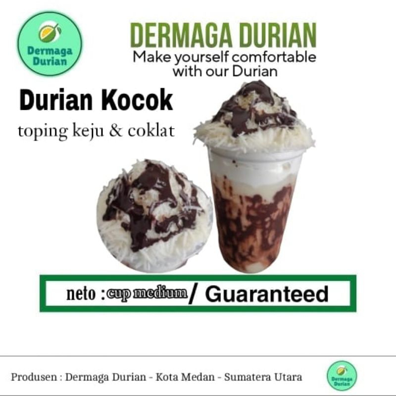 

DURIAN KOCOK FULL TOPING COKLAT+KEJU+CRIM