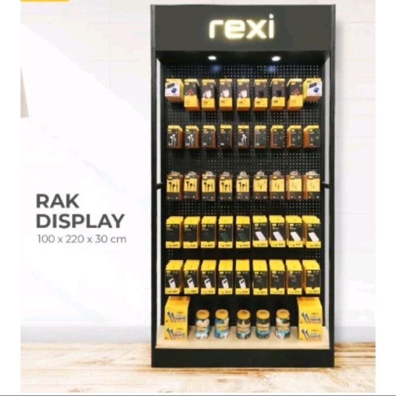 Rak Rexi Medium 2,2m x 1m , RAK Sedang Rexi 220cm x 100cm hanya rak