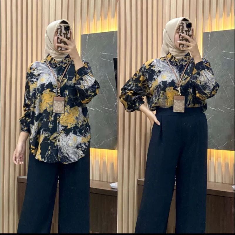 Kanya One Set Wanita Kekinian | One Set Wanita | One Set | One Set Hijab Ootd | Setelan Wanita Kekin