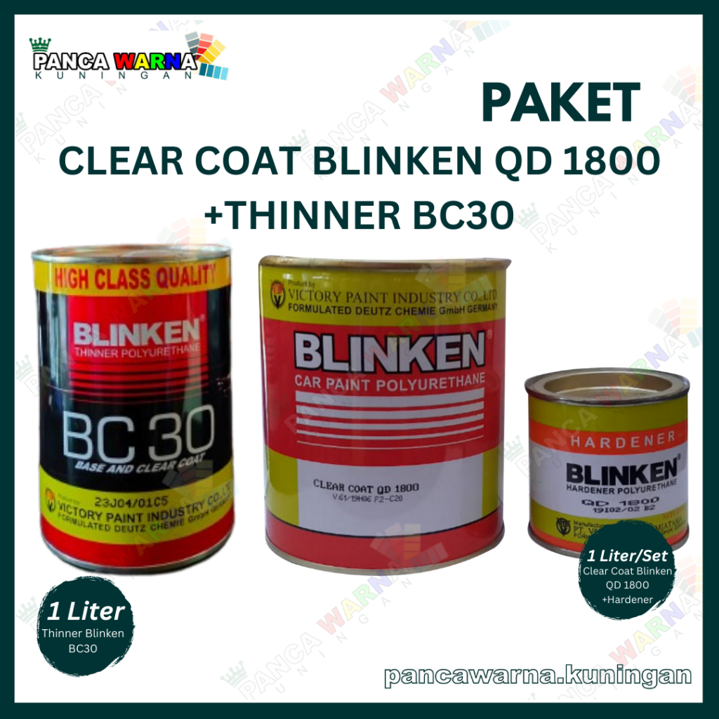 PAKET CLEAR BLINKEN QD 1800 + THINNER BLINKEN BC30