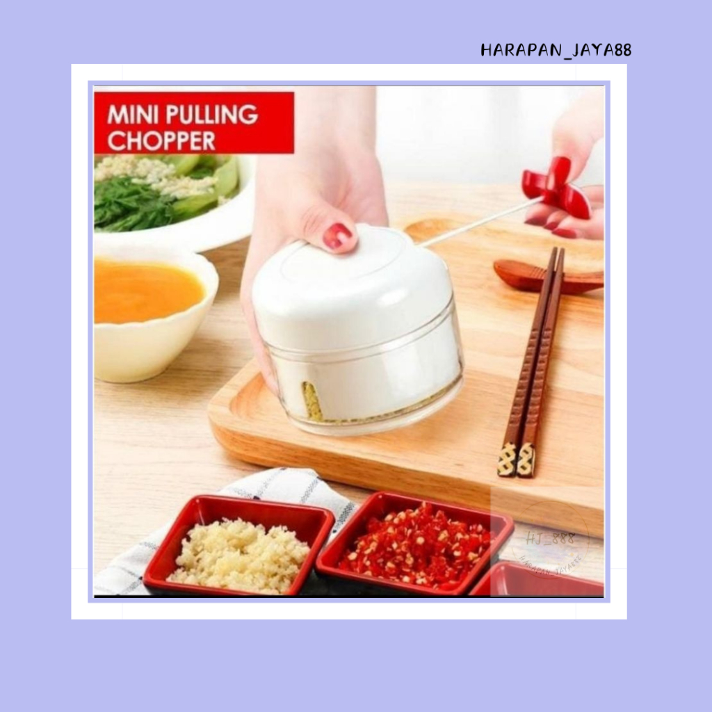 {HJ_888}READY BLENDER MINI MANUAL MODEL TARIK/PEMOTONG BAWANG PUTIH