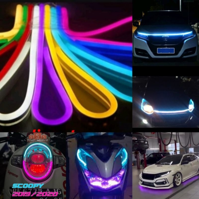 LED ALIS MOTOR FLEXIBEL 12VOLT NON BINTIK VARIO BEAT SCOOPY NMAX AEROX MIO