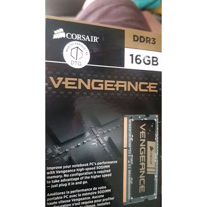 ram new Corsair vengeance16gb ddr3 2x8gb 1600mhz