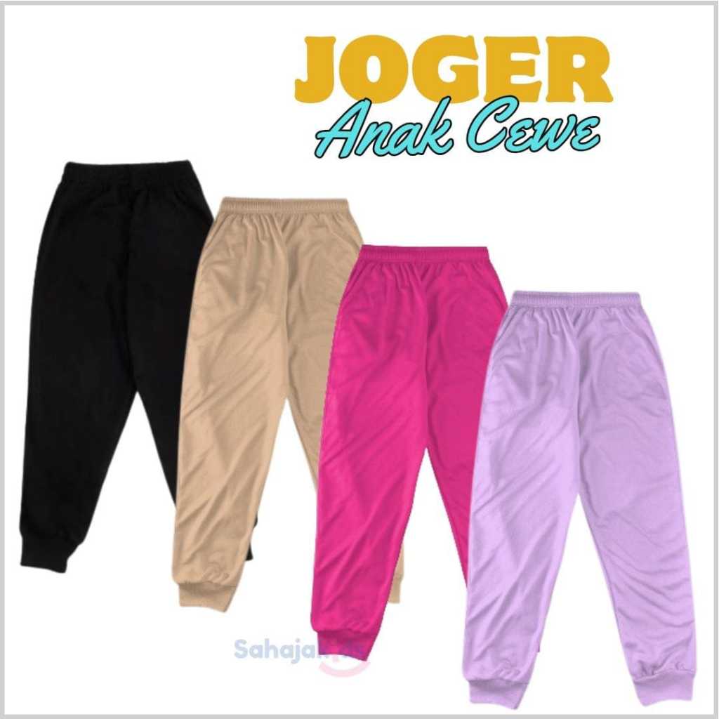 Celana training Anak Perempuan Celana joger polos Anak celana Anak tanggung