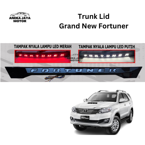 Trunklid LED Belakang Grand New Fortuner 2008-2014 4 Fungsi Running