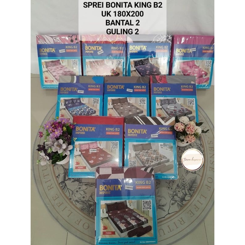 SPREI BONITA KING B2 / SPREI BONITA 180×200 MOTIF.