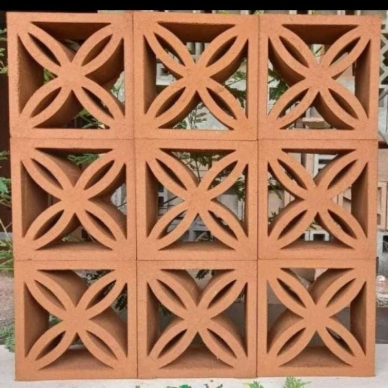 Roster beton motif Kawung Roster Minimalis