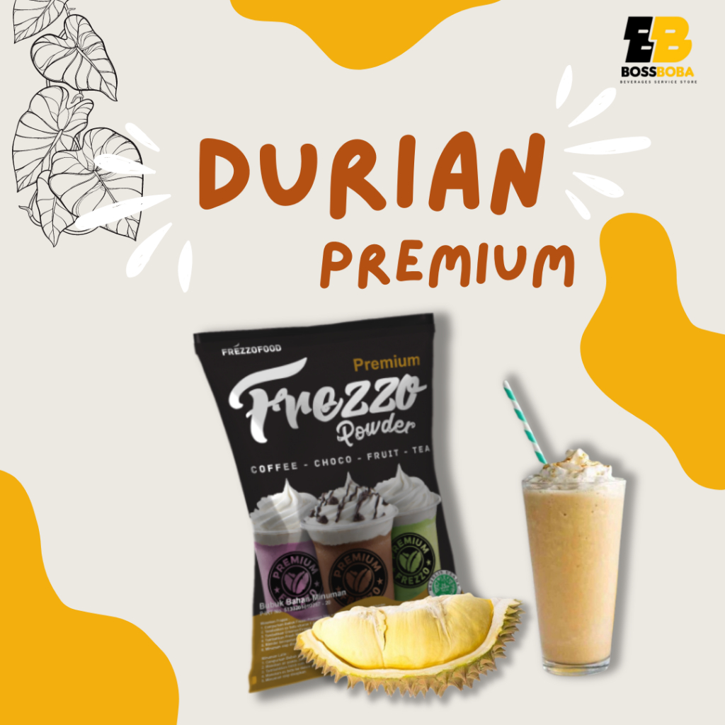 

Bubuk Minuman Rasa Durian Premium Frezzo Powder Drink 1kg/Minuman Kekinian Murah/Bossboba