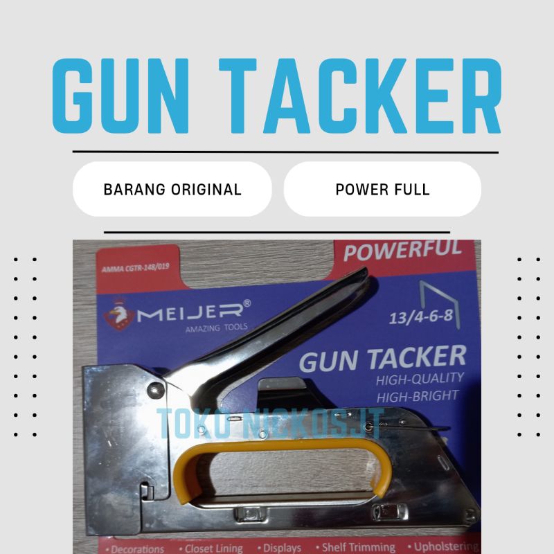 

Straples Staples Tembak Gun Tacker isi atau refill 13/19 Stapler jok Staples Tembak