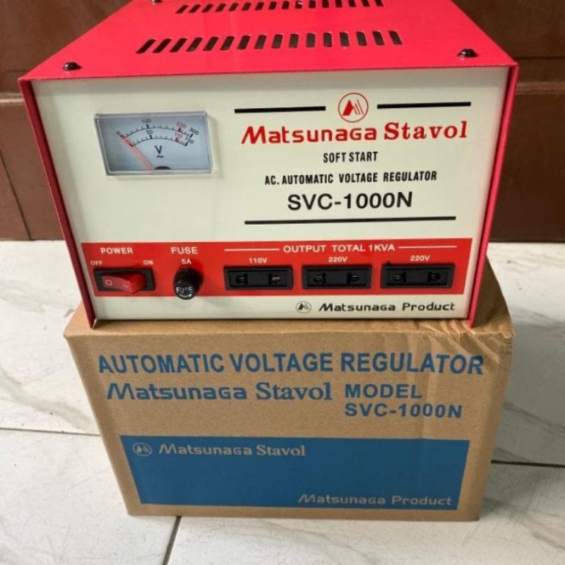 Stabilizer stabiliser Matsunaga 1000 Watt - Stavol SVC-1000N-Matsunaga SVC 1000VA