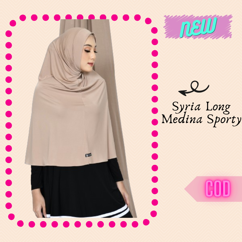 HIJAB JILBAB SPORT JERSEY PANJANG MENUTUP DADA