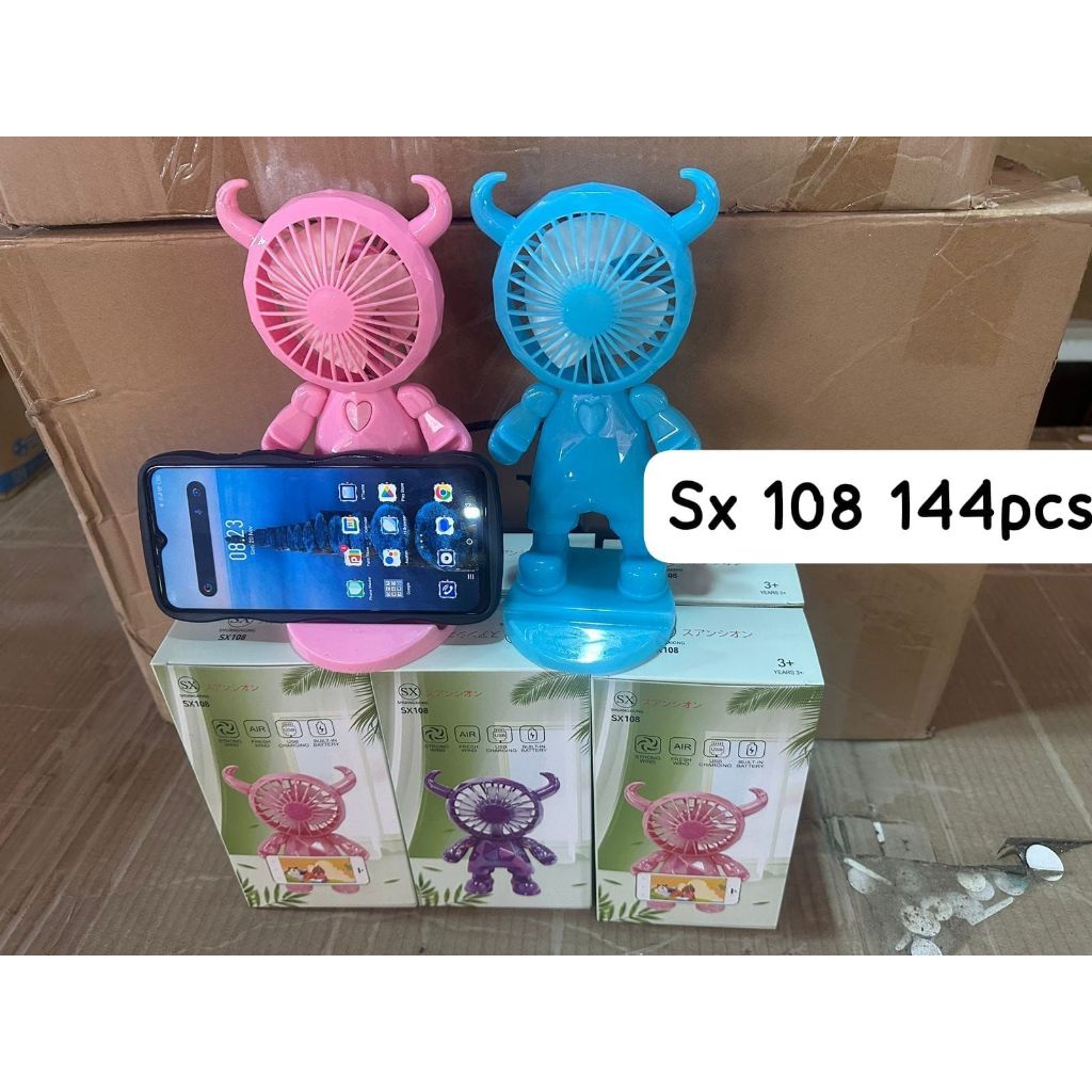 KIPAS ANGIN MINI PORTABLE MOTIF ROBOT