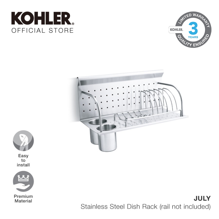KOHLER Rak Piring Gantung Stainless Stell / July Dish Rack 3696T-NA