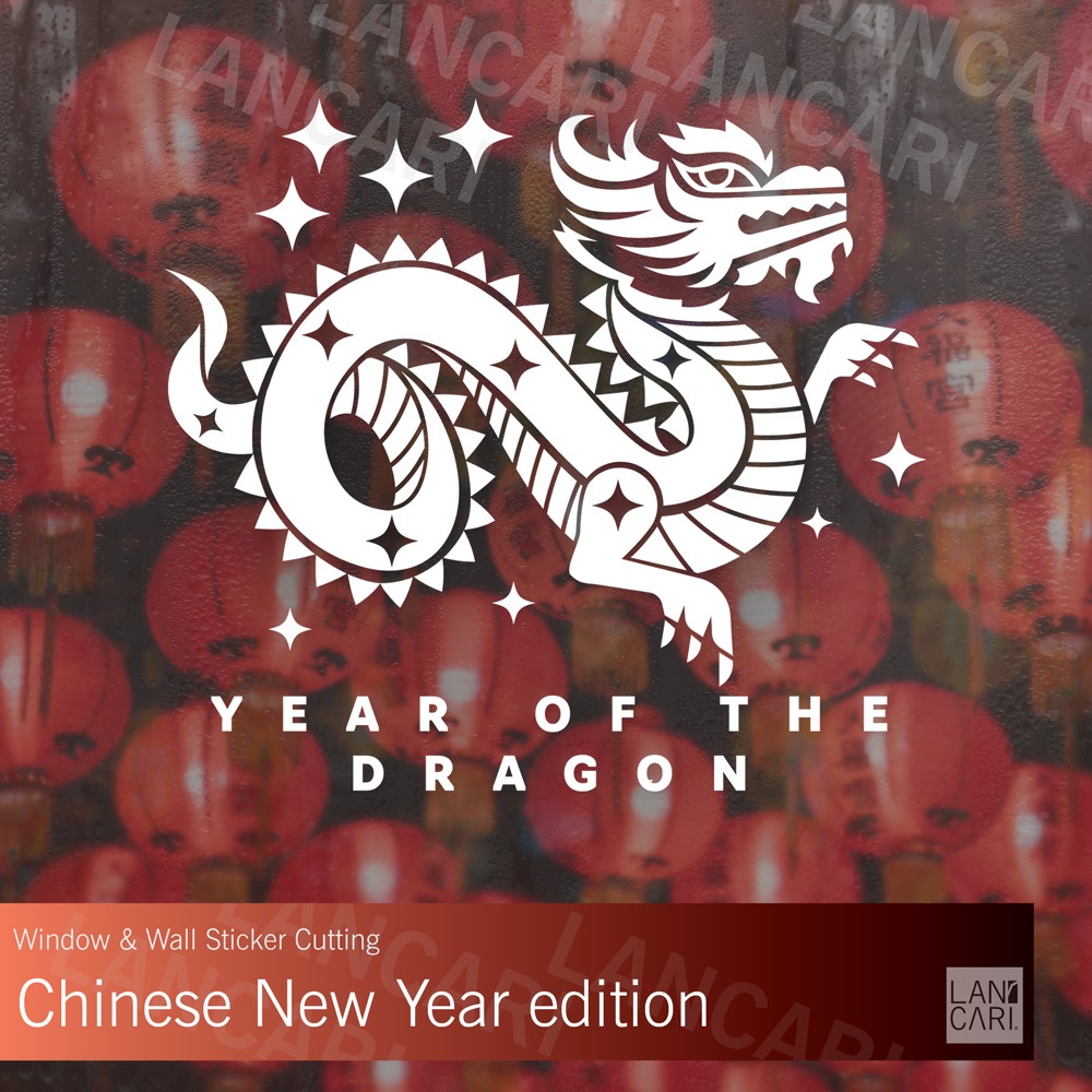 Sticker Dinding Kaca Imlek Dekorasi Chinese New Year Stiker Cutting dekorasi imlek cina tahun baru d
