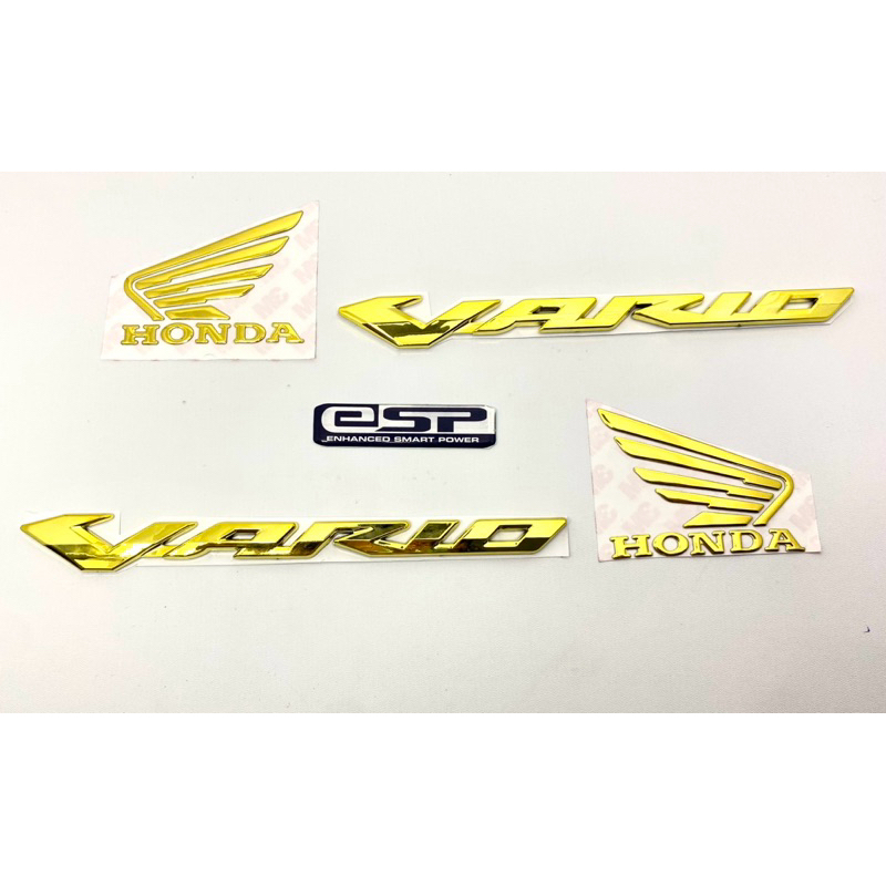 emblem timbul vario 125 150 gold satu paket