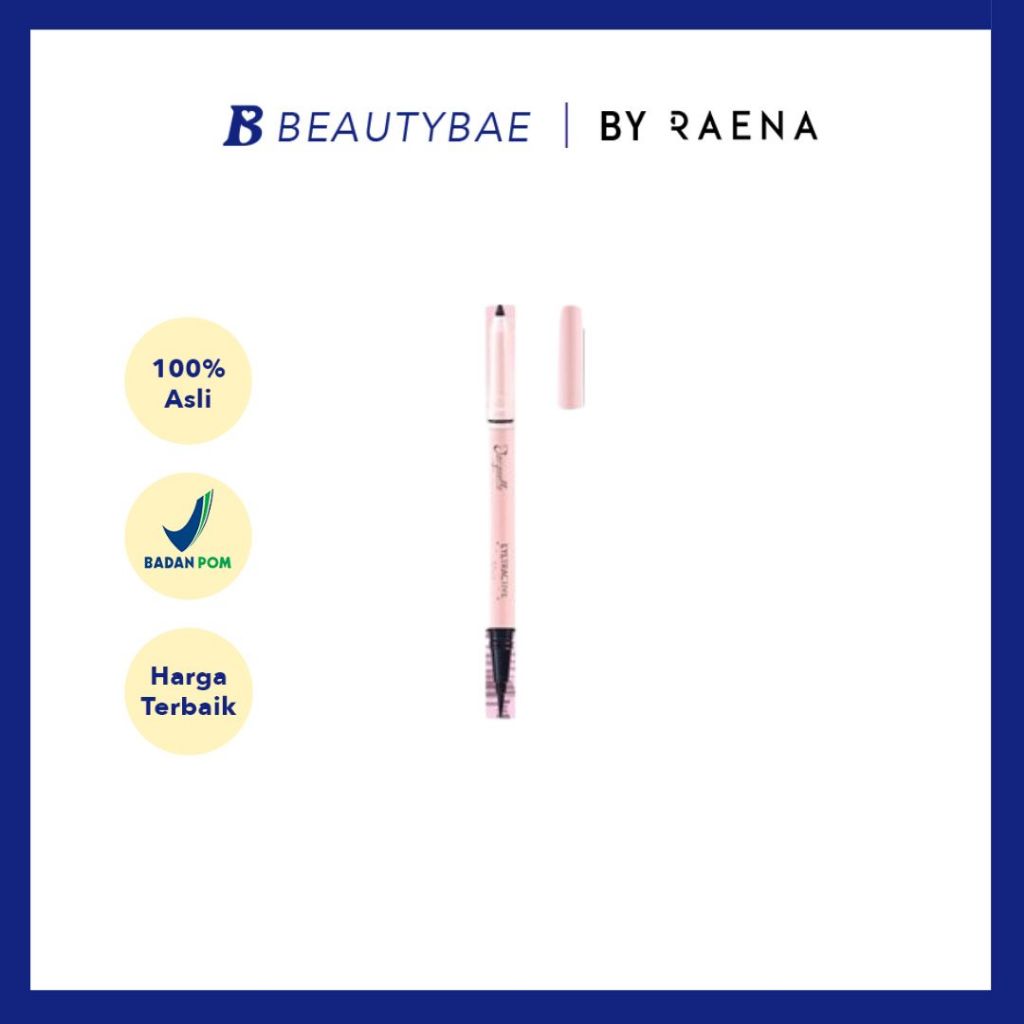 Jacquelle Eyetractive (Double-Tip Eyeliner Pen) - Eyeliner Pencil &amp; Eyeliner Brush Waterproof