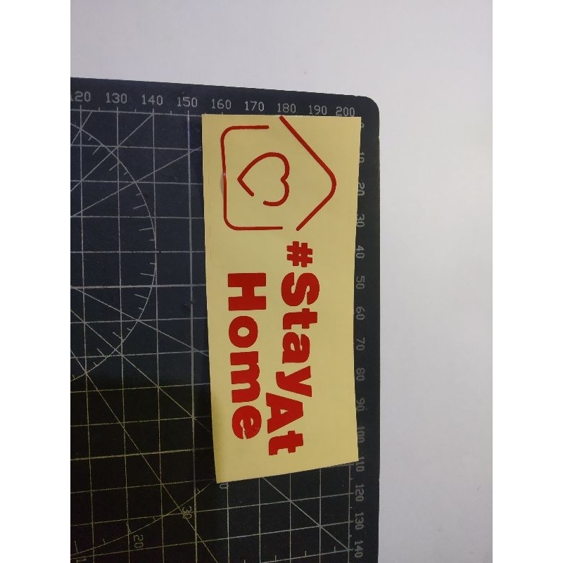 

cutting stiker stay at home