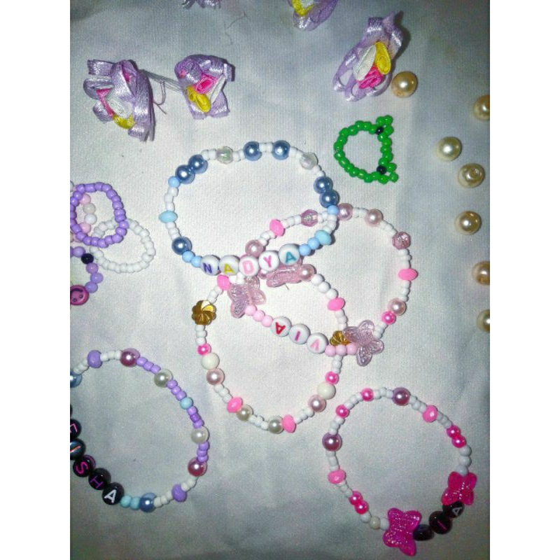 [Custom Name] Gelang manik/bead bracelet kpop