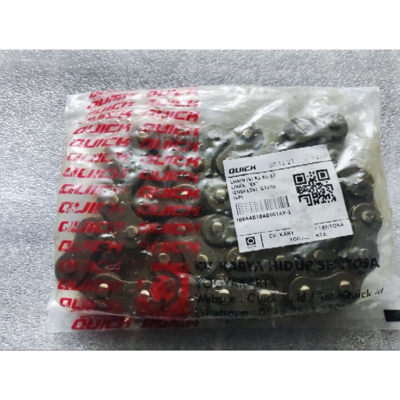 rantai quick g1000 asli original chain (S) RS 50-42 LINKS "EK" (ENDLESS) G1000 (SP)