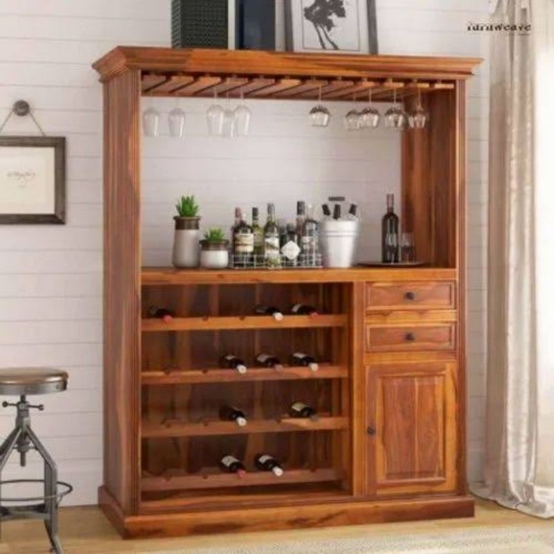 meja bar kayu cabinet bar kayu