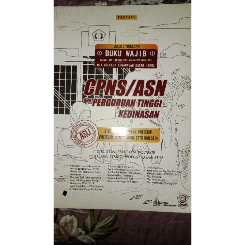 

PRELOVED BUKU PREPARE SKD TIU TWK TKP BUKU CPNS/ASN/KEDINASAN BUKU PTK