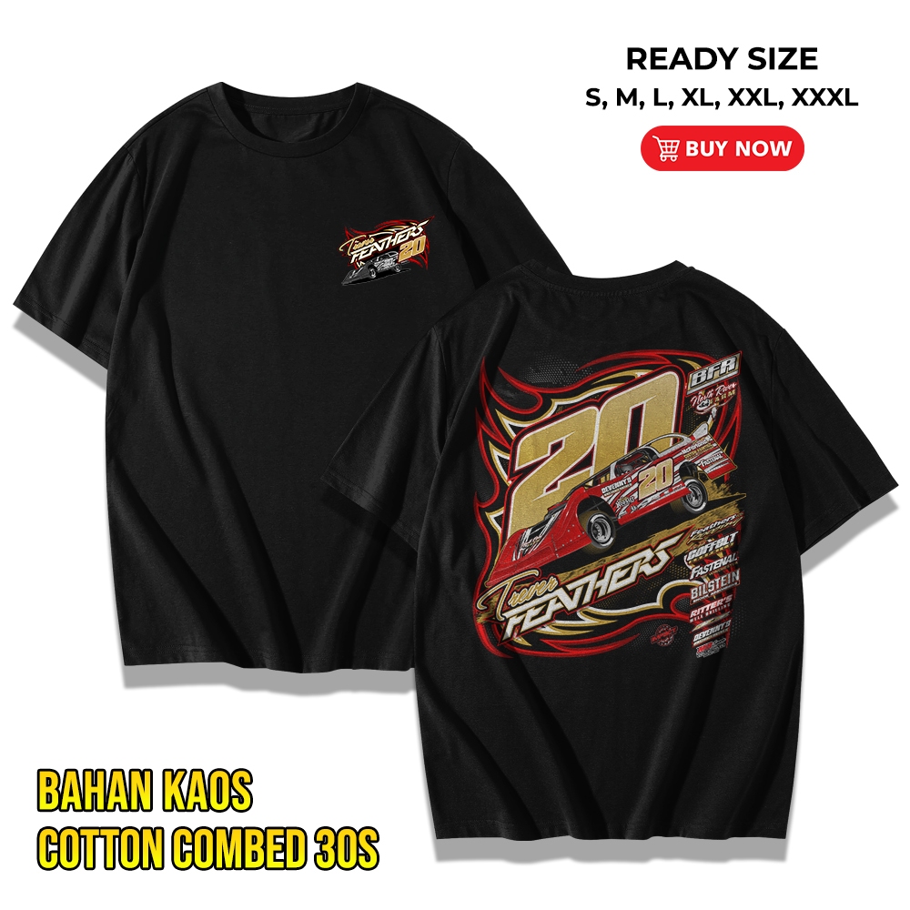 KAOS TREVER FEATHERS RACING KAOS NASCAR KAOS BALAP STREETWEAR TSHIRT VINTAGE NASCAR TERBARU VINTAGE