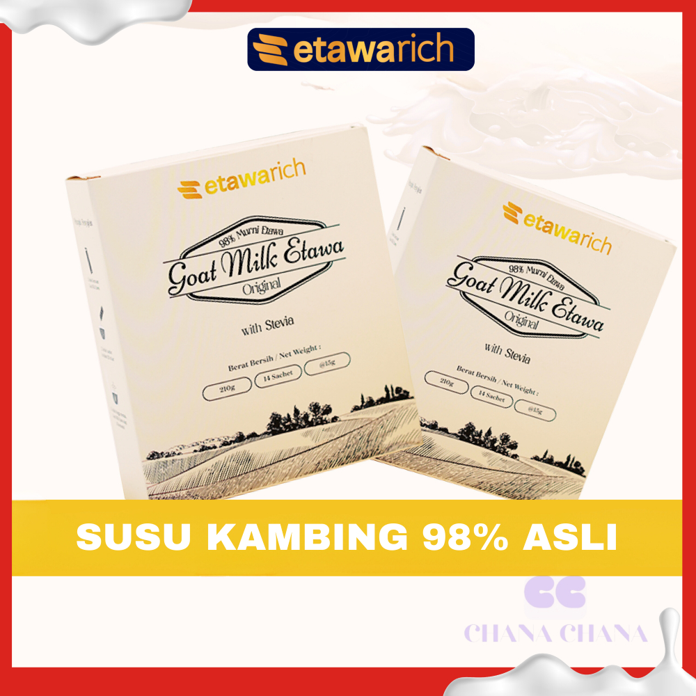 

Etawarich Susu Etawa Susu Kambing Menggunakan Stevia Aman untuk Orang Dewasa Produk Berlabel Halal