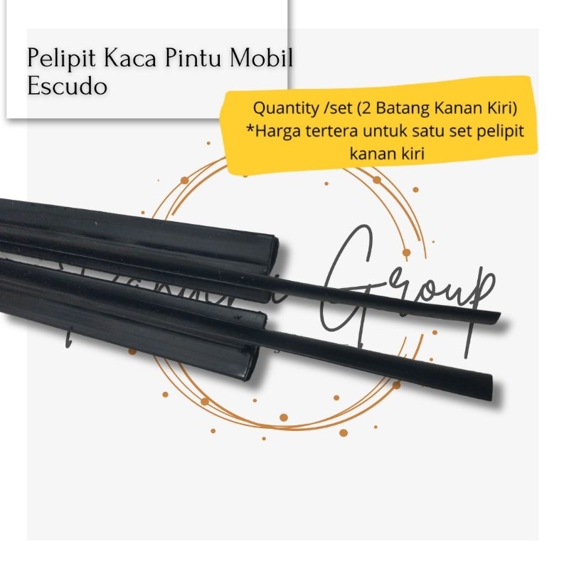 Pelipit Kaca Pintu Mobil Escudo