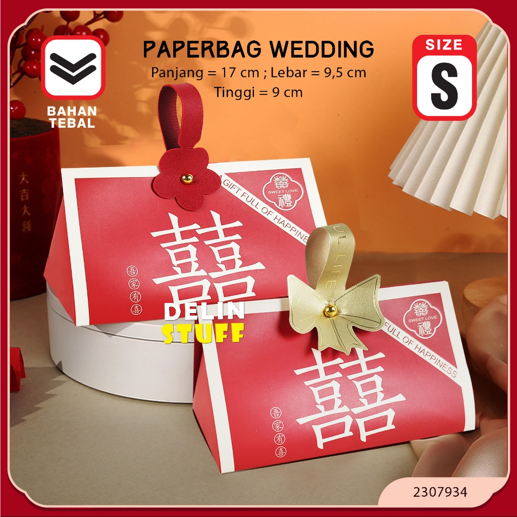 

Paperbag Wedding TEBAL Paper bag Souvenir Wedding Kotak Souvenir Pernikahan Teapai Kotak Handuk Phangteh size S (2307934)