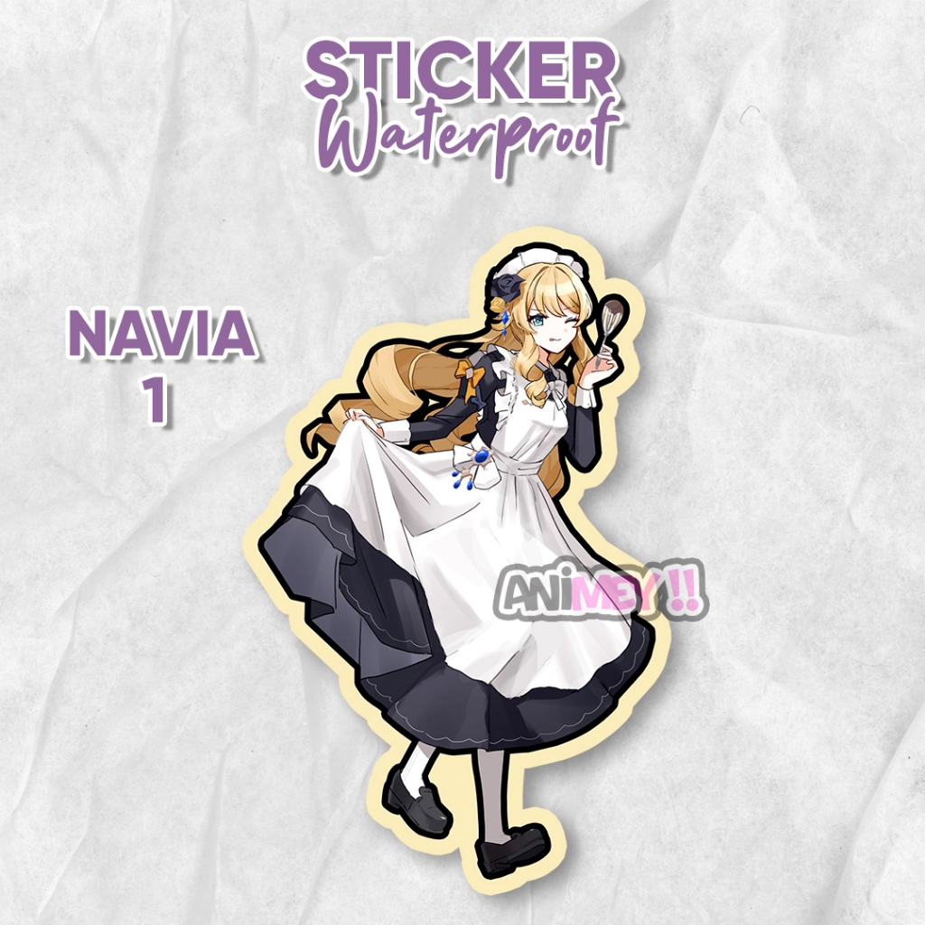 

Stiker Navia Genshin impact / Sticker Anime Waterproof