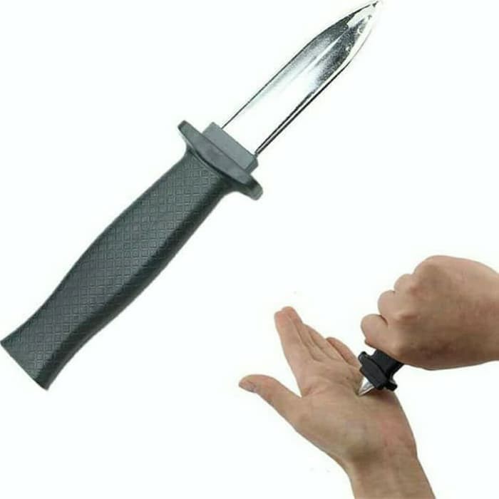 ✅pisau sulap/belati prank mainan/pisau prank/pisau plastik ko