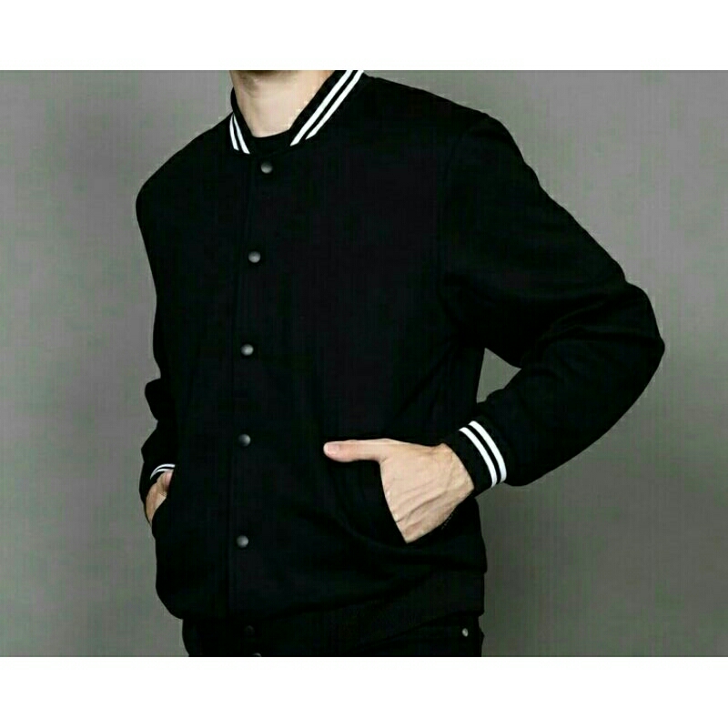 bomber varsity jaket polos jaket baseball polos dewasa varsity jaket