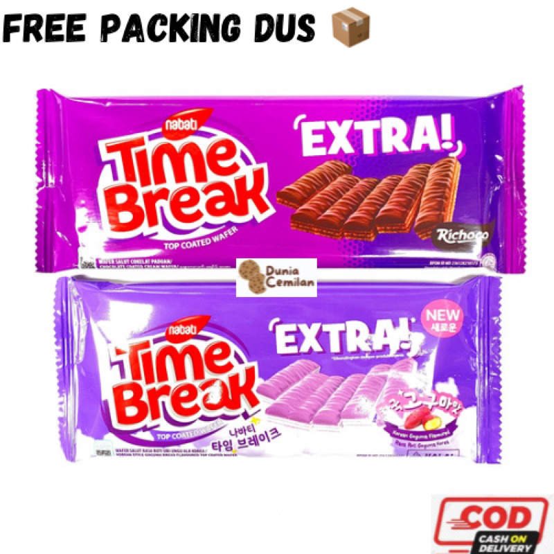 

[TERMURAH!!] Nabati Time Break EXTRA 36gr SATUAN - Wafer Salut Chocolate / Goguma