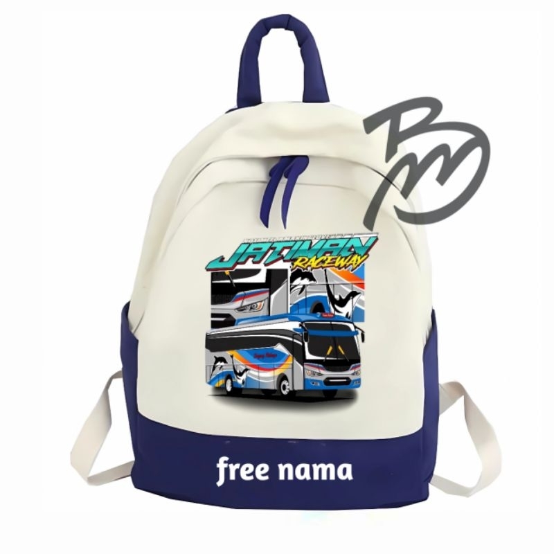 tas ransel anak sekolah TK, SD logo buss tololet