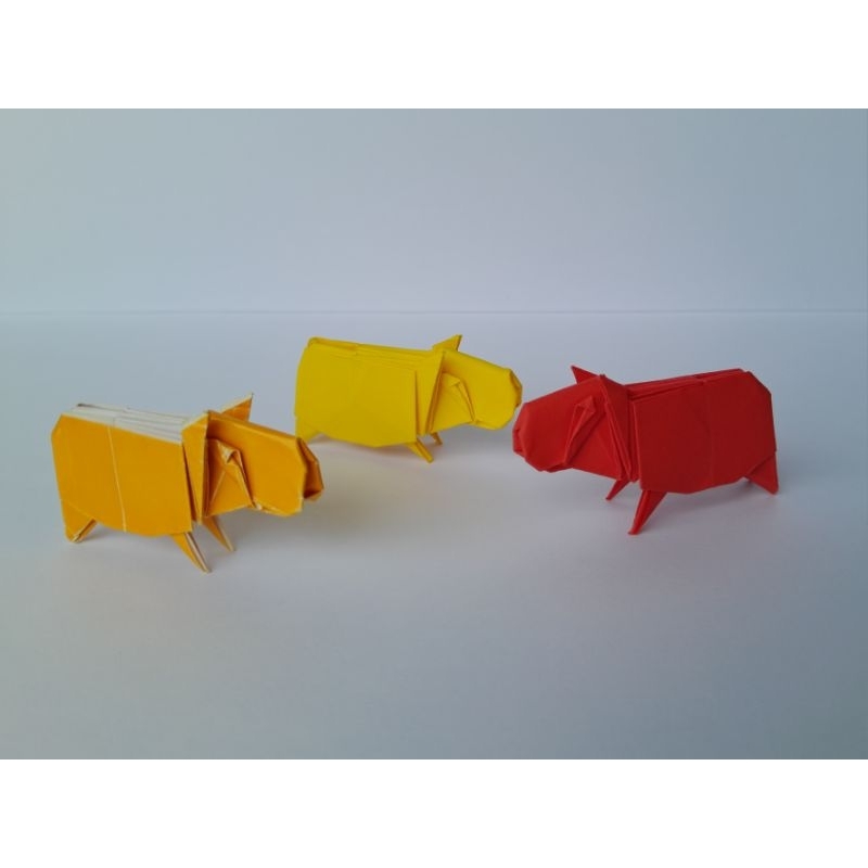 

ORIGAMI CAPYBARA/paper craft/origami craft/hiasan