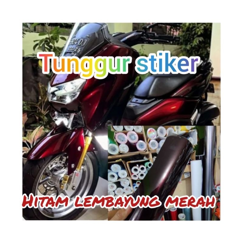 skotlet hitam lembayung , skotlet stiker motor hitam lembayung