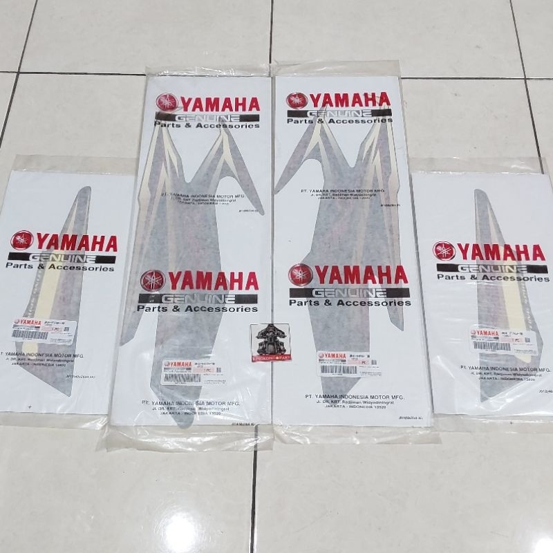 Striping list stiker grapic rx king 2005 hitam full set original